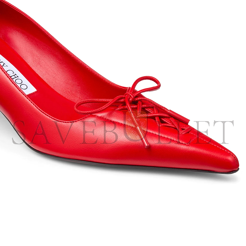Ji*y Ch* scarlett 50 postbox red nappa leather pumps scarlett50nap